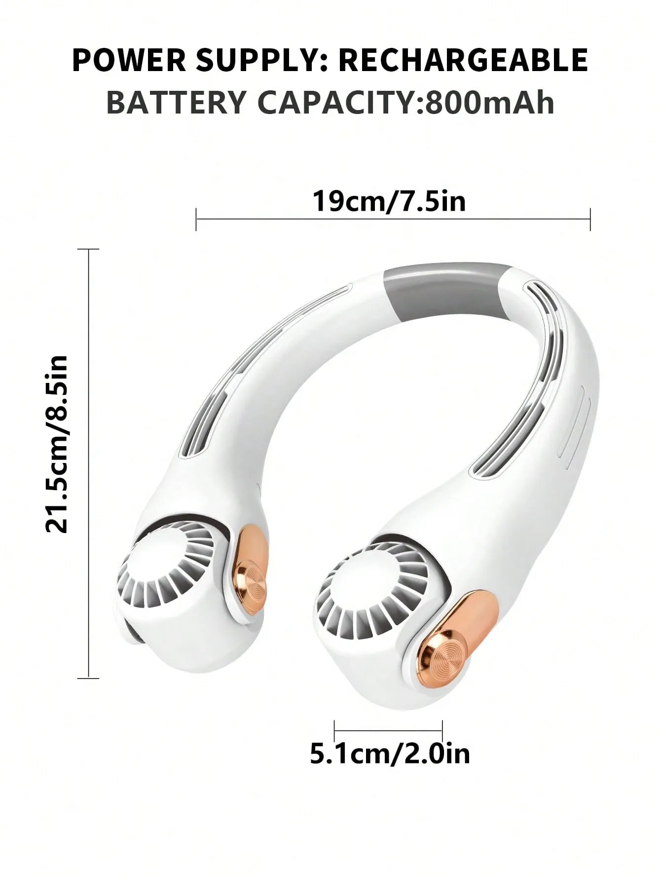 Newly Upgraded Rotatable Fan Head,Hands-Free Bladeless Fan