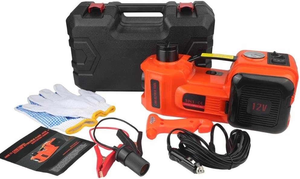 3 in 1 Car Repair Tools Set Tire Inflator DC 12V