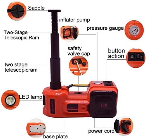 3 in 1 Car Repair Tools Set Tire Inflator DC 12V