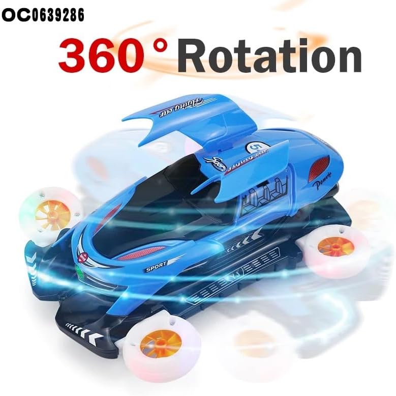 Spinning Car With Lights and Sounds Rotating Car Boys Kids Toy