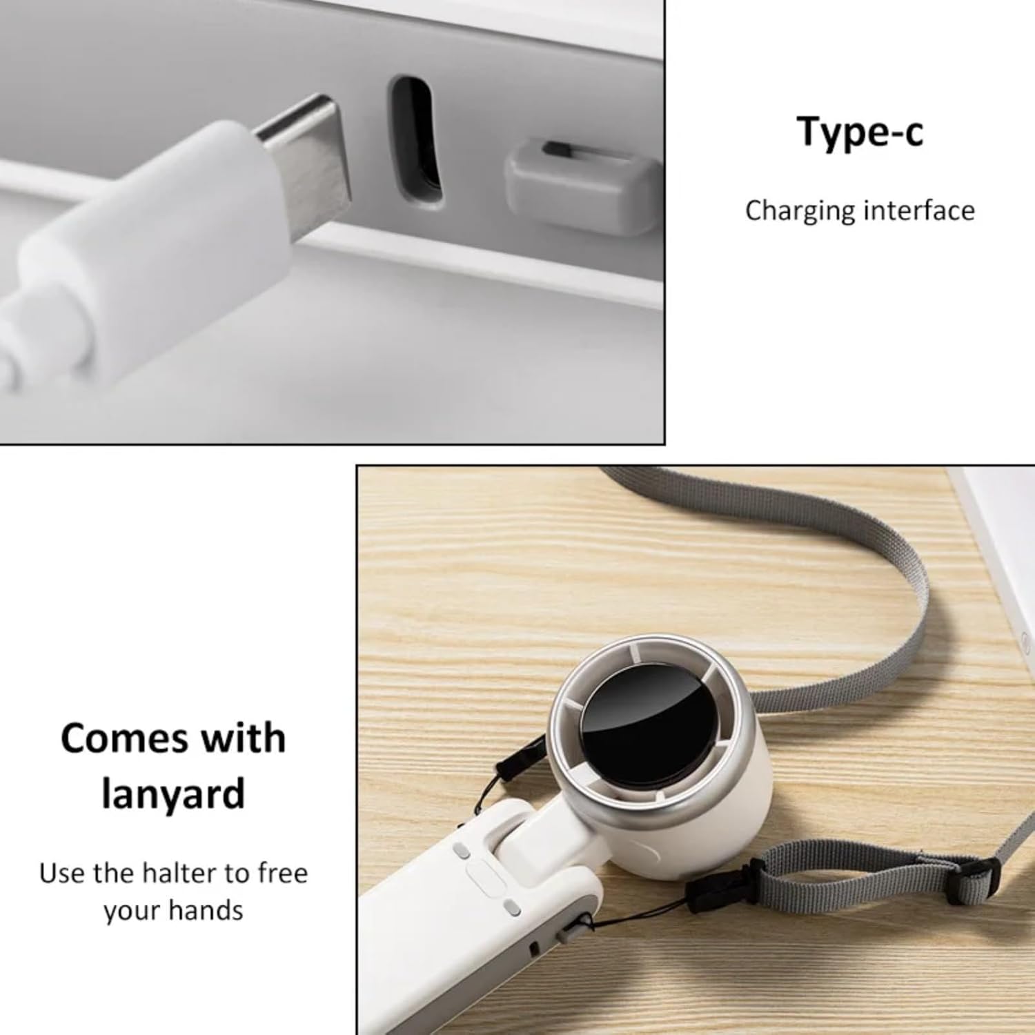 Foldable Handheld 5000mAh Mini Turbo Fan