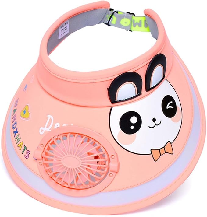 Kids' Summer Fan Cap - Sun Protection Girls' Stylish Sunshade Hat