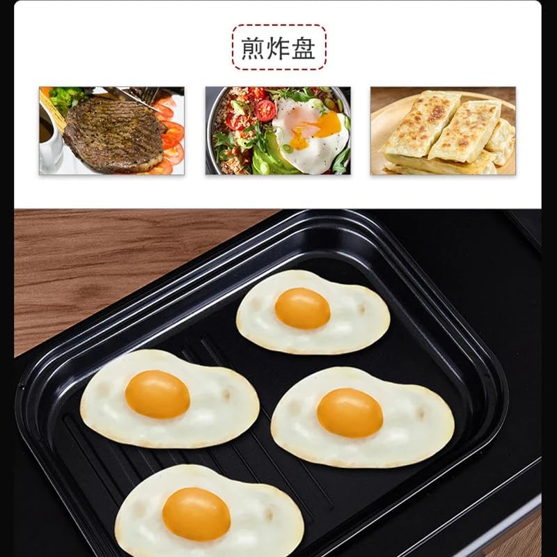 3-in-1 Multifunctional Breakfast Maker: 1250W with Drip Coffee Machine, Oven, and Top Tray for Frying and Warming