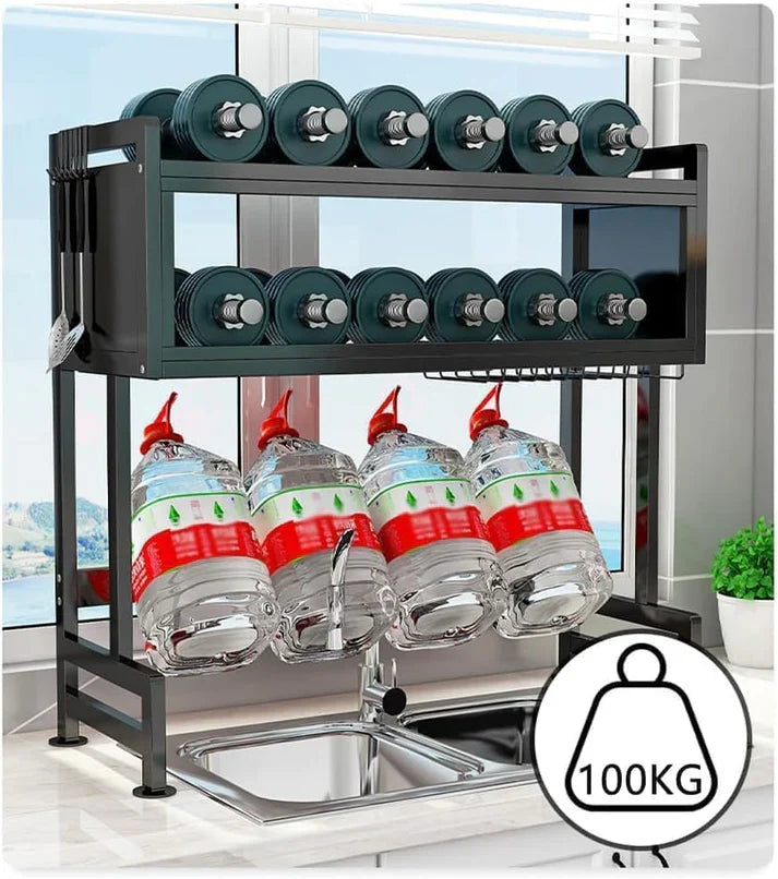 Premium Quality Heavy Duty Over The Sink Dish Drying Stand 3 Tier