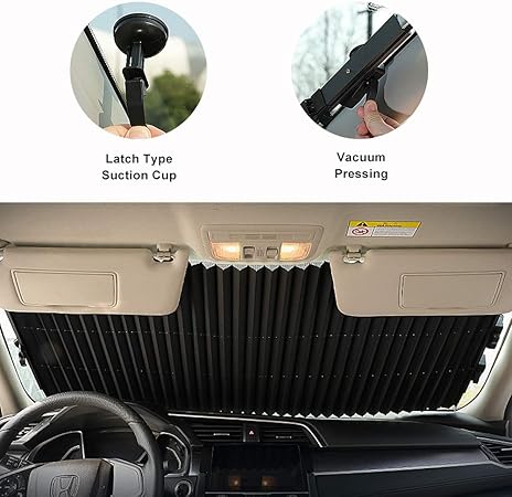 OYEFLY Retractable Windshield Sun Shade for Car