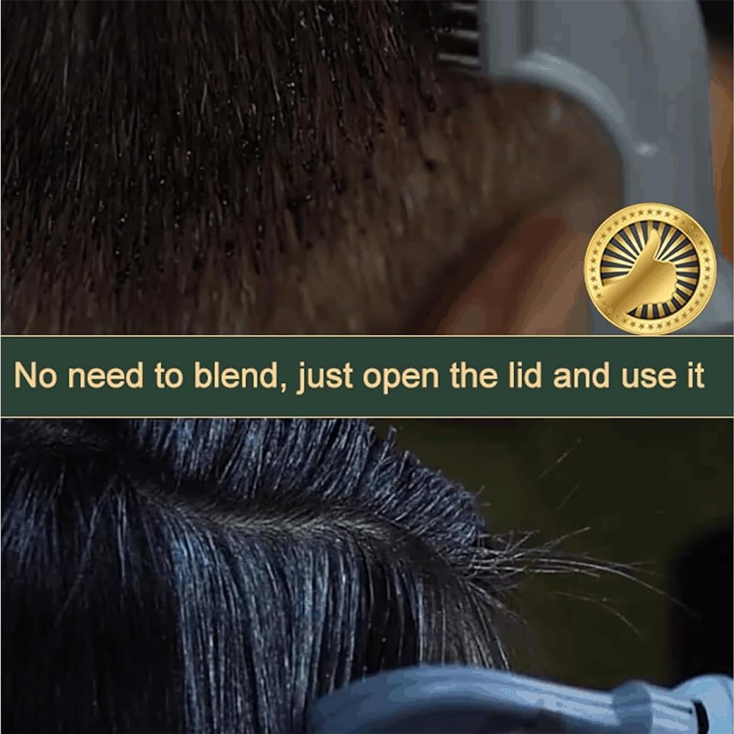 Natural Fruit Hair Dye for Men and Women All Hair Types (Black)