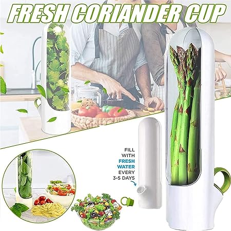 Herb Saver for Refrigerator, Fresh Herb Keeper (2PCS)
