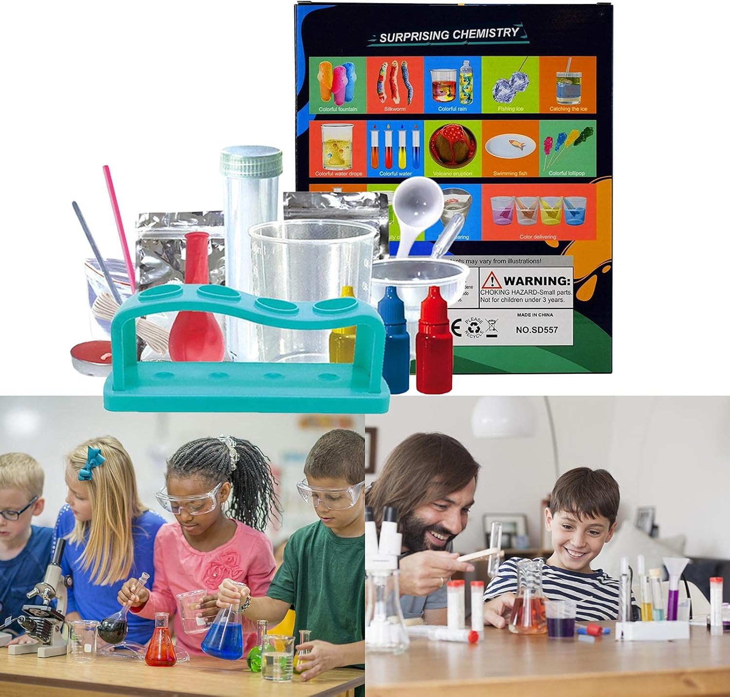 14 in 1 Chemical Experiment - STEM Surprising Chemistry - Interactive Science Kit for Ages 8+