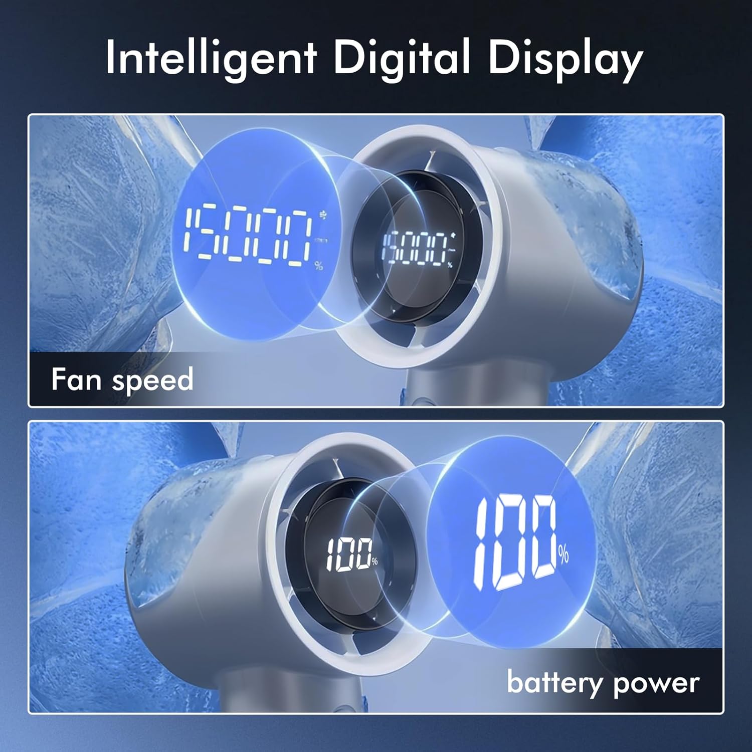 Portable Handheld Turbo Fan150 Speed Mini Fan