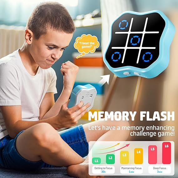 FunBox™ 3-in-1 Handheld Tic Tac Toe