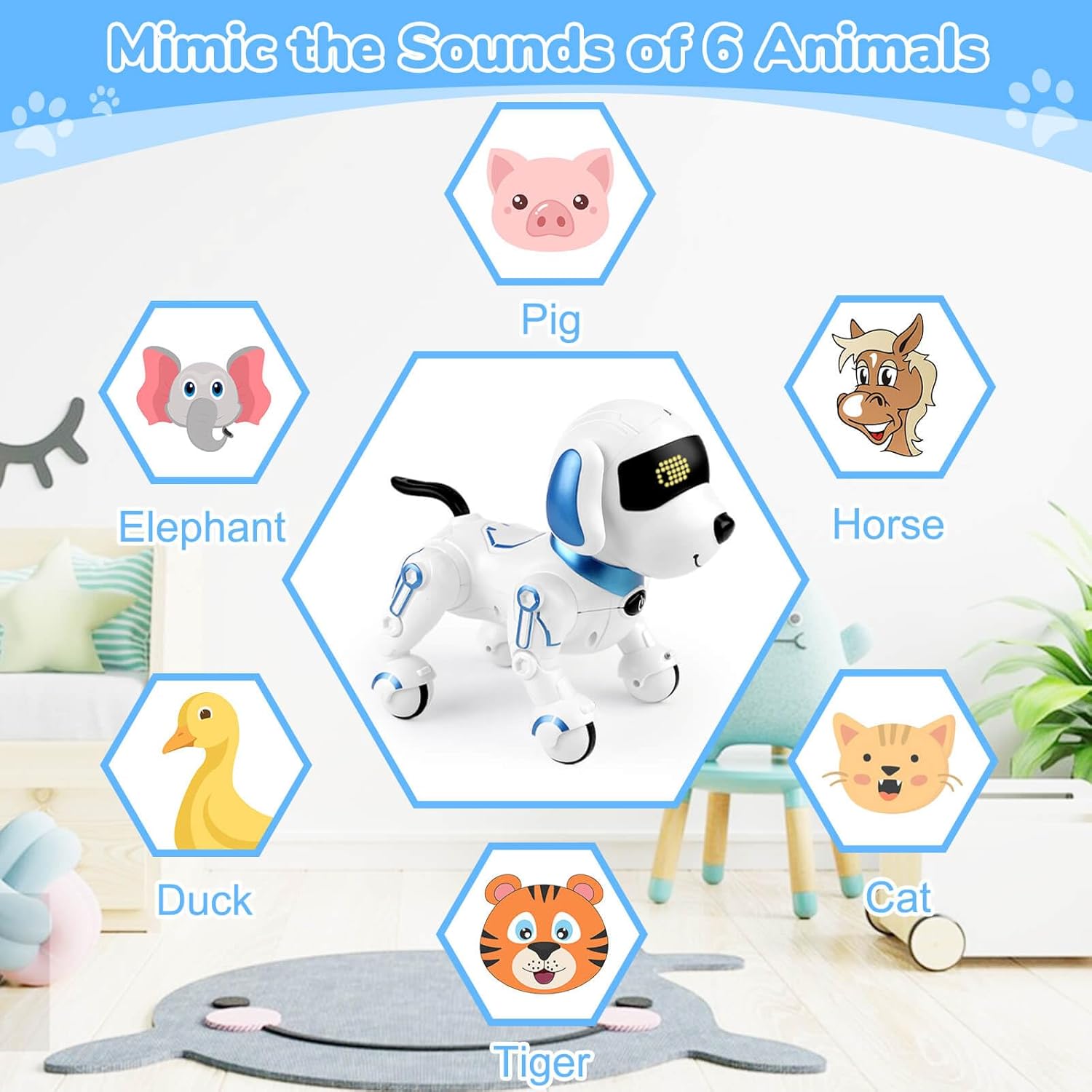 Robot Dog Toys for Kids Remote Control Dogs