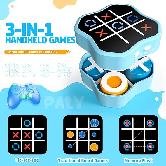 FunBox™ 3-in-1 Handheld Tic Tac Toe