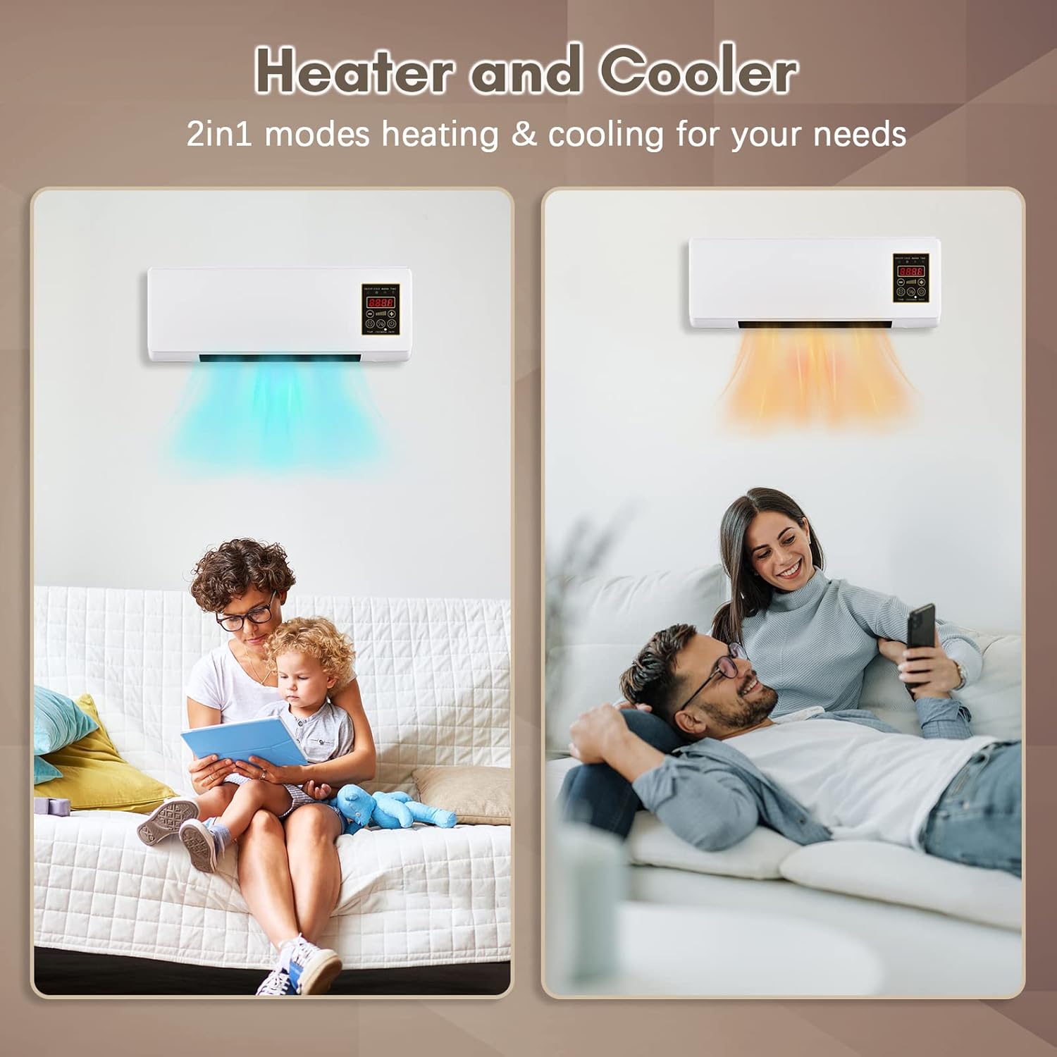 2in1 Electric Heater Air Conditioner
