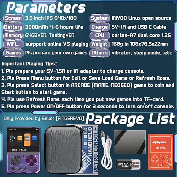 Mini Plus Handheld Game Console 3.5-inch