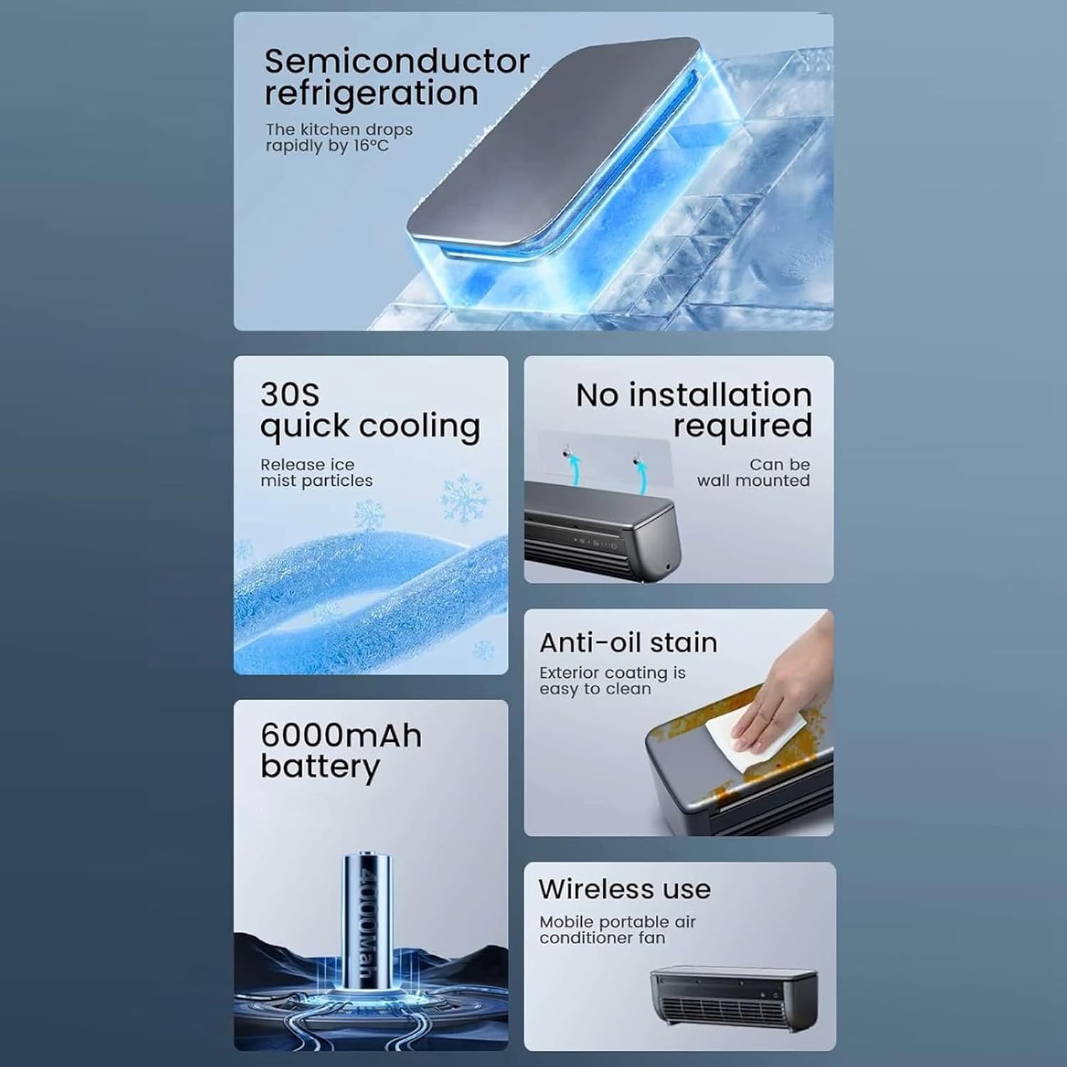 2025 New Wireless Charging Air Conditioner