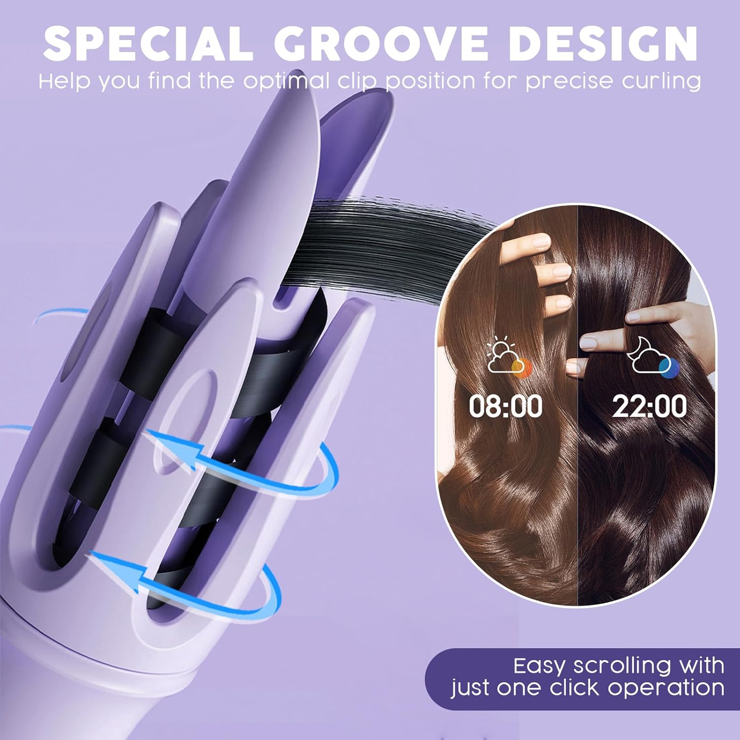 2 in 1 Wireless Hair Straightener and Automatic Curler