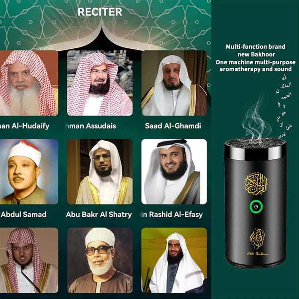 Electric Bakhoor Incense Burner & Diffuser with Speaker