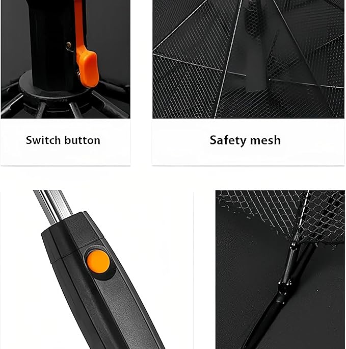 Parasol - Long Handle Umbrella with Fan