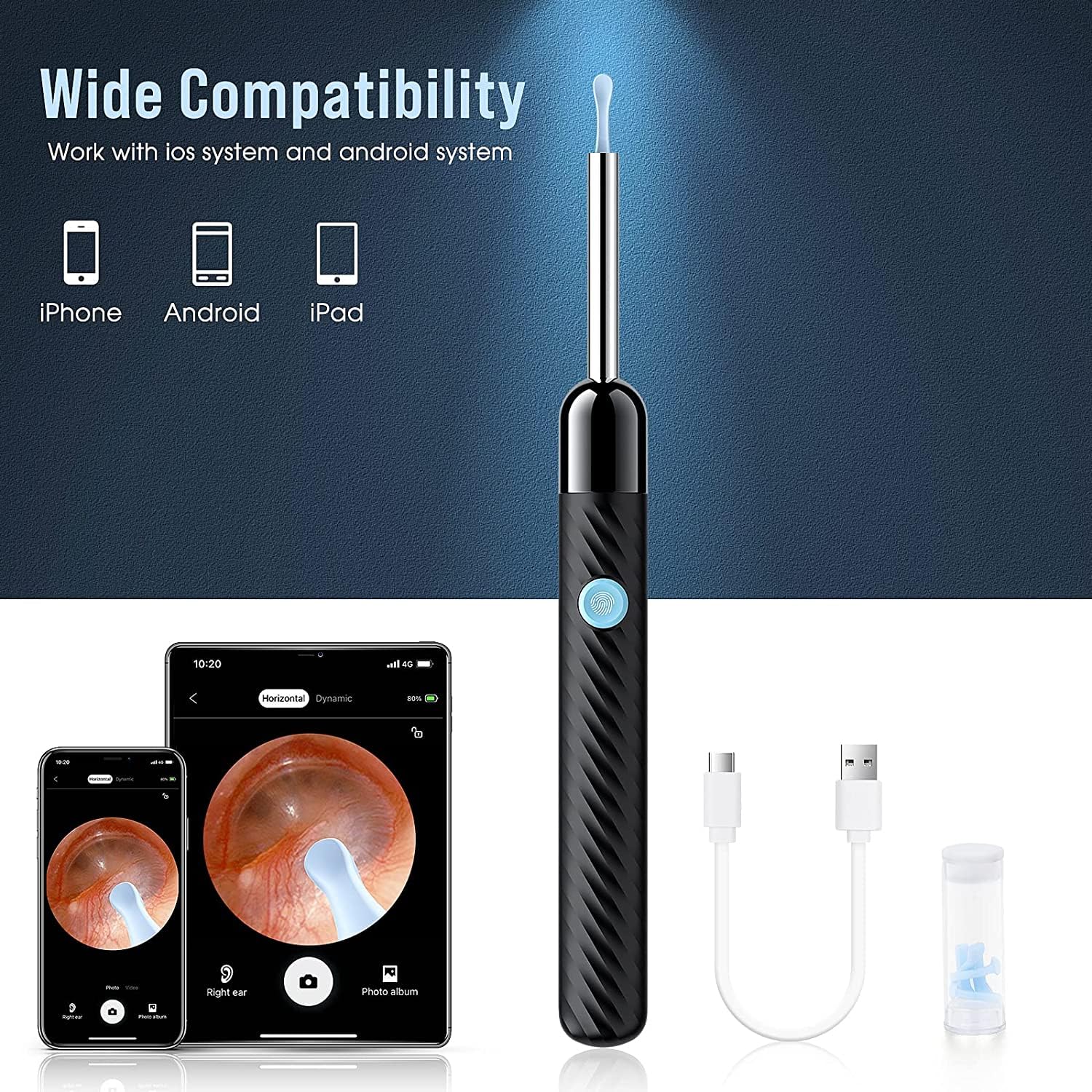 Wireless Ear Wax Removal Kit with Camera & Light