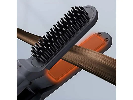 2-in-1 Ionic Straightening Comb and Curling Iron Cordless