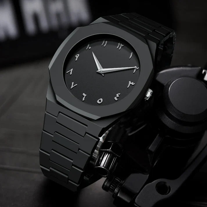 Arabic Matt Black Watch | Limited Edition