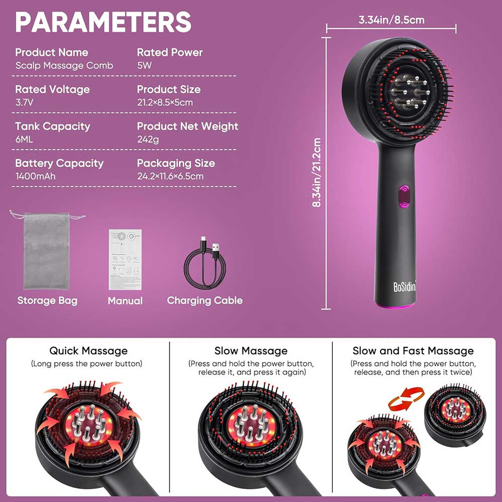 3-in-1 Electric Scalp Massager