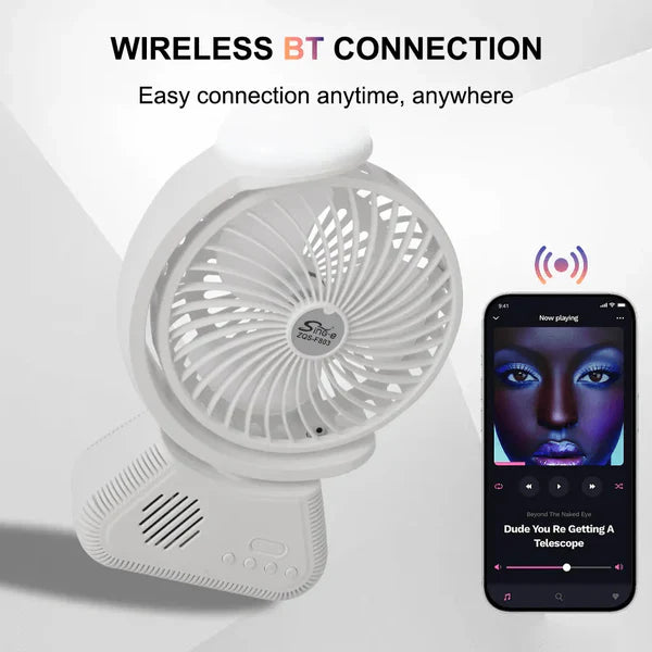 Sing-e Multifunction Speaker Cool Light & Desktop Fan