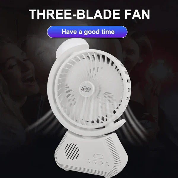 Sing-e Multifunction Speaker Cool Light & Desktop Fan
